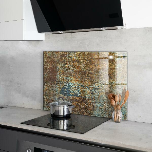 Crédence en verre trempé Texture de métal ancien