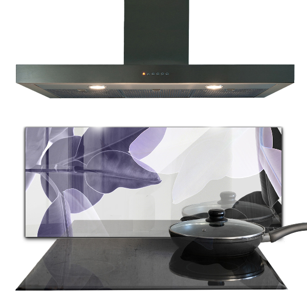 Crédence cuisine en verre Illustration de feuilles exotiques