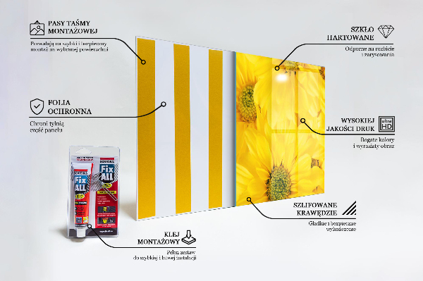 Panneau pour cuisine Fleurs jaunes d'été