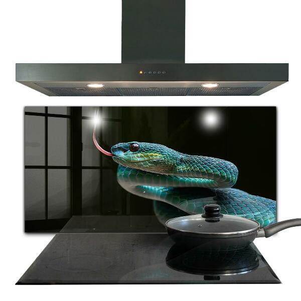 Crédence cuisine en verre La faune des serpents