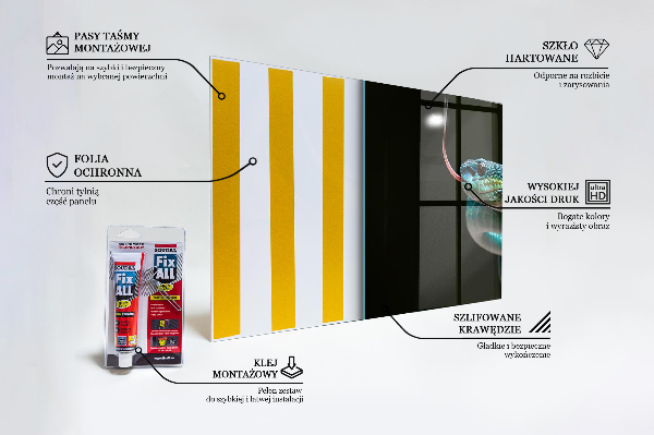Crédence cuisine en verre La faune des serpents