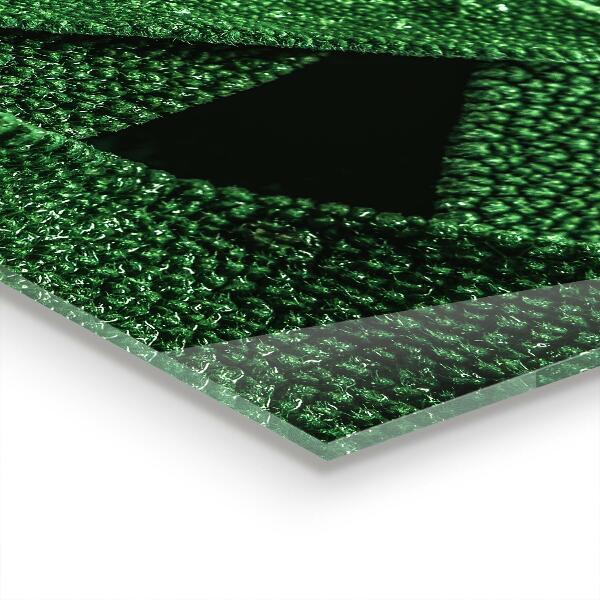 Panneau pour cuisine Feuilles vertes après la pluie