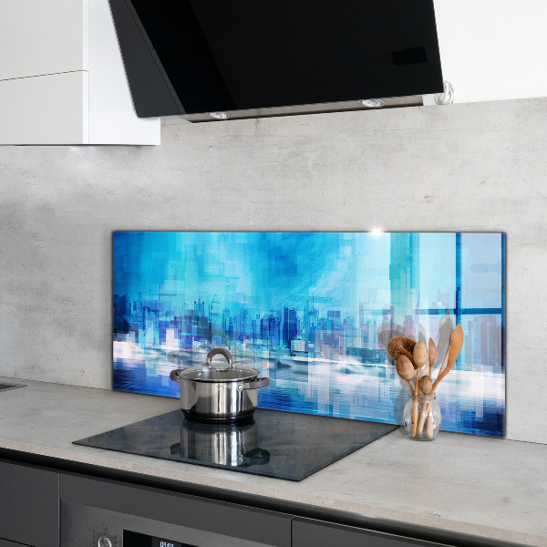 Verre pour crédence Panorama de manhattan new york