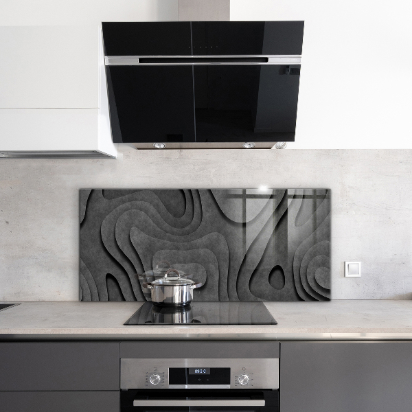 Crédence en verre trempé Abstraction de texture grise