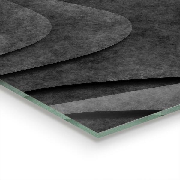 Crédence en verre trempé Abstraction de texture grise