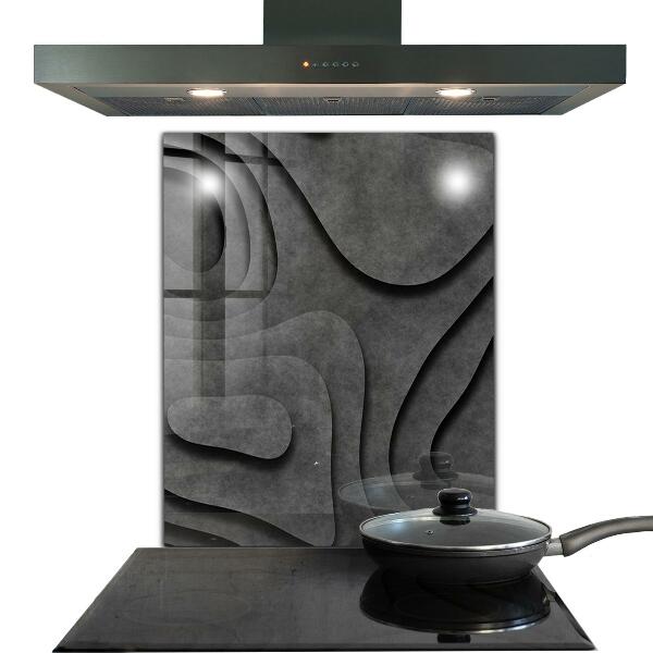 Crédence en verre trempé Abstraction de texture grise