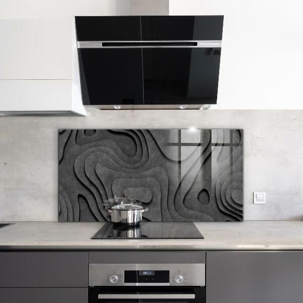 Crédence en verre trempé Abstraction de texture grise