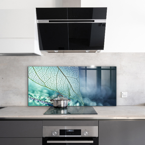 Crédence cuisine en verre Texture délicate des feuilles