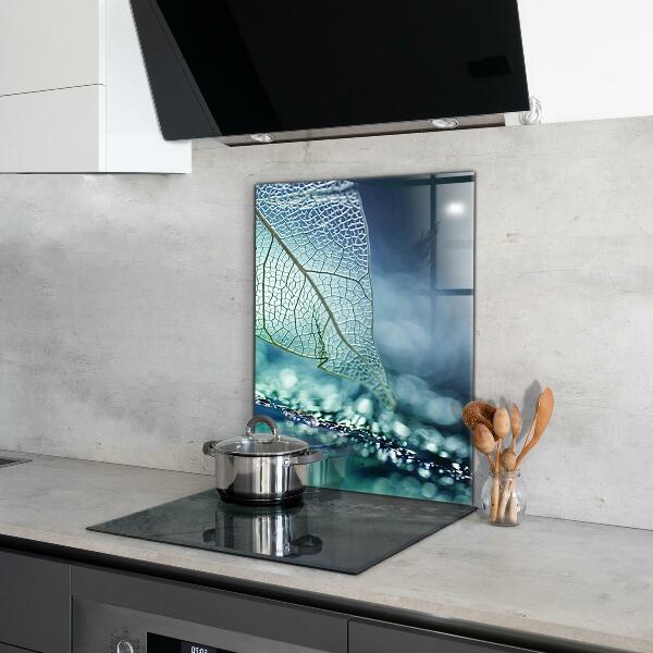 Crédence cuisine en verre Texture délicate des feuilles