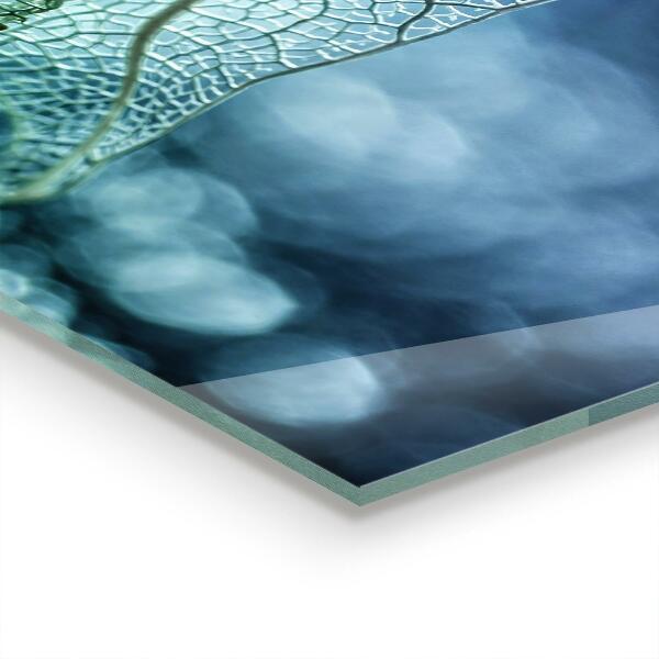 Crédence cuisine en verre Texture délicate des feuilles