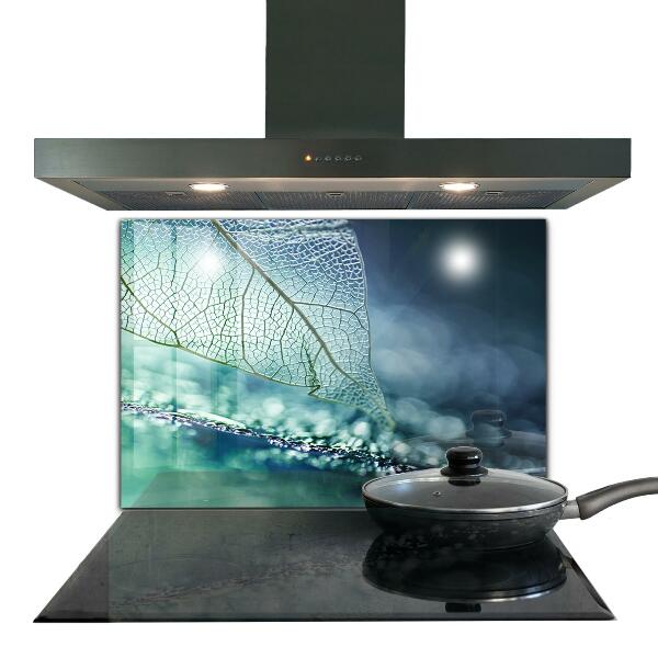 Crédence cuisine en verre Texture délicate des feuilles