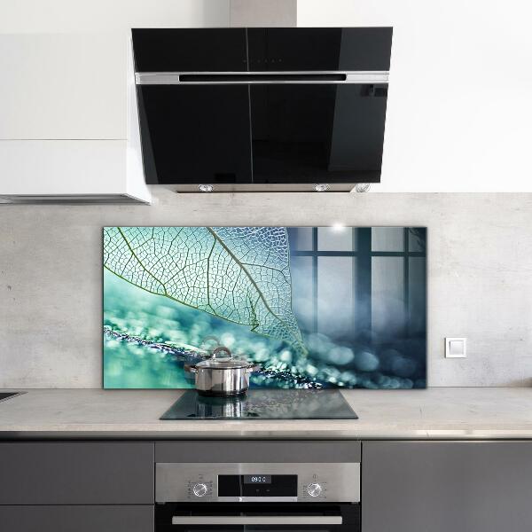 Crédence cuisine en verre Texture délicate des feuilles