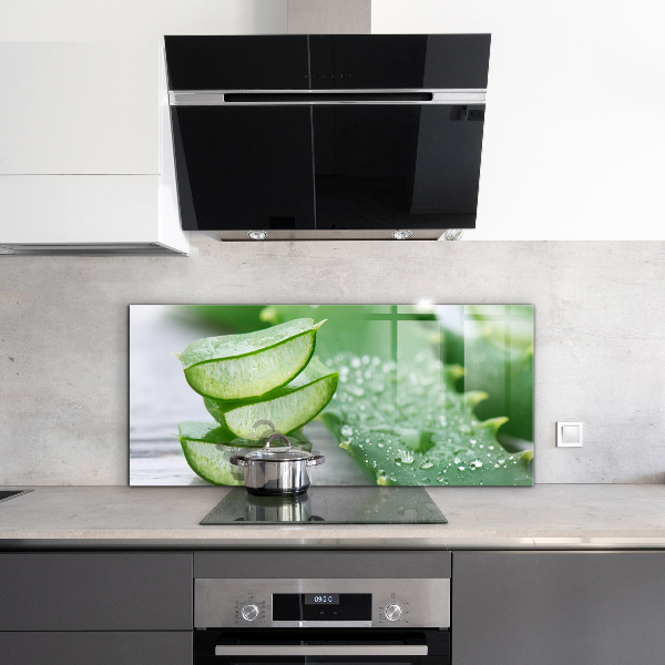 Crédence cuisine en verre Aloe plante d'aloe vera