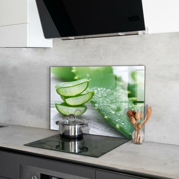 Crédence cuisine en verre Aloe plante d'aloe vera