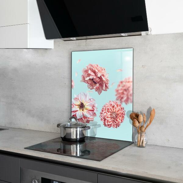 Crédence cuisine en verre Composition de fleurs en vol