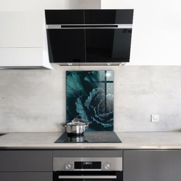 Verre pour crédence Feuilles de chou vert foncé