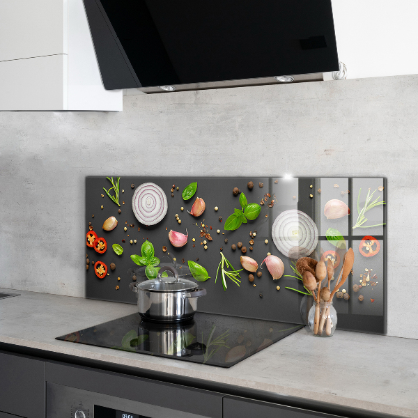 Crédence cuisine en verre Épices cuisine italienne