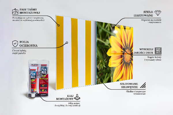 Panneau crédence cuisine Fleur jaune dans le pré