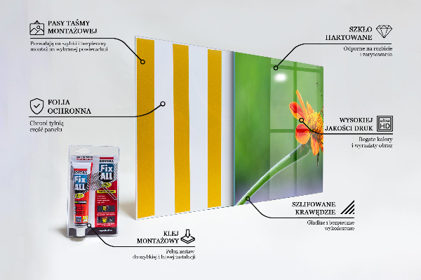 Crédence cuisine en verre Papillon sur une fleur d'été