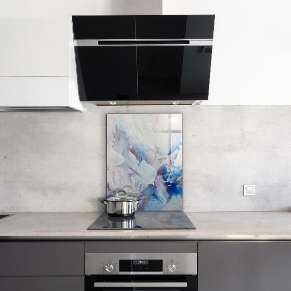 Crédence en verre trempé Abstraction de peinture texturée