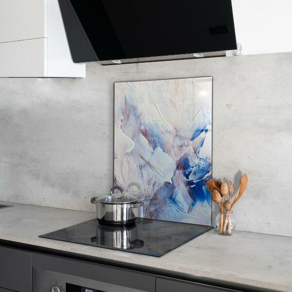 Crédence en verre trempé Abstraction de peinture texturée