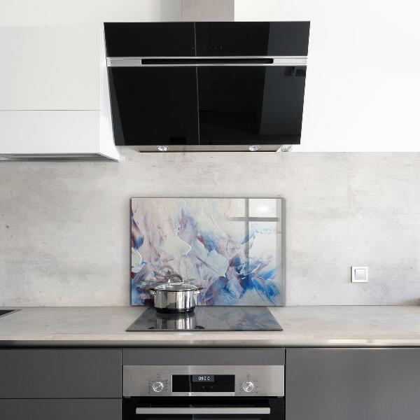 Crédence en verre trempé Abstraction de peinture texturée