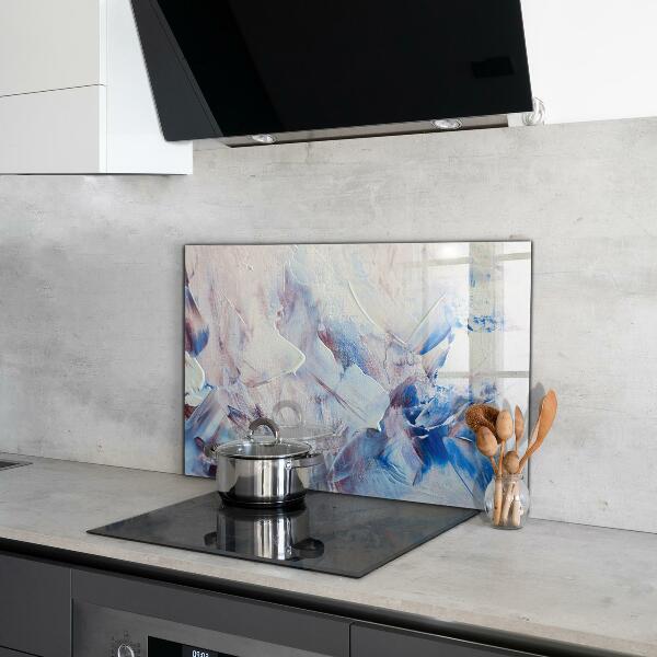 Crédence en verre trempé Abstraction de peinture texturée