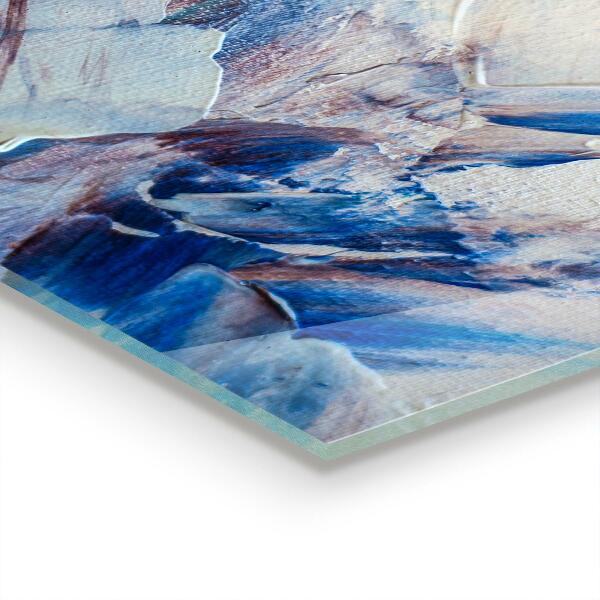 Crédence en verre trempé Abstraction de peinture texturée