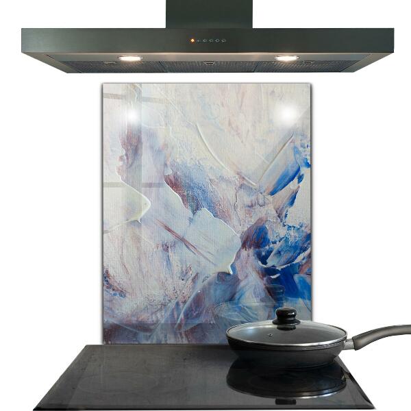 Crédence en verre trempé Abstraction de peinture texturée