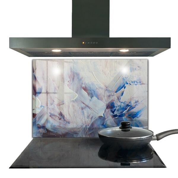 Crédence en verre trempé Abstraction de peinture texturée