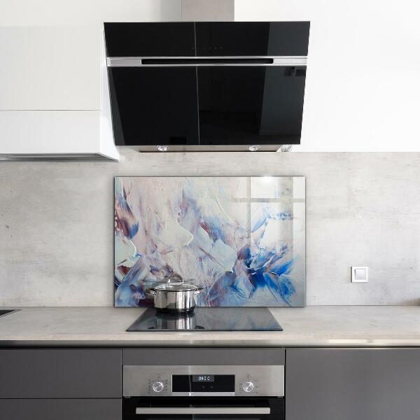 Crédence en verre trempé Abstraction de peinture texturée