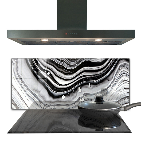 Crédence en verre Abstraction monochrome