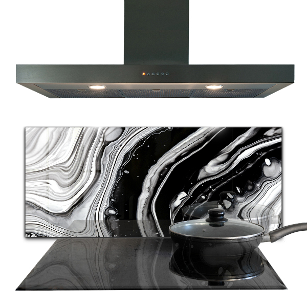 Crédence en verre Abstraction monochrome