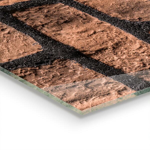 Crédence en verre Mur de briques naturelles