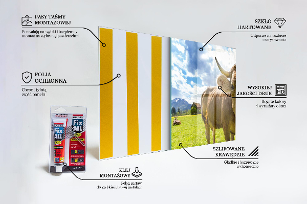 Crédence cuisine en verre Climat rural krowa pole