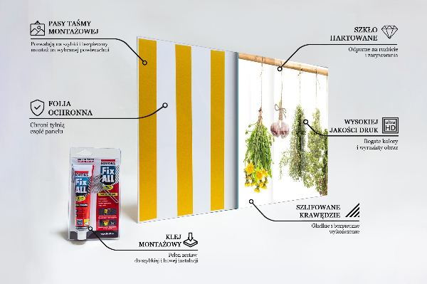 Crédence cuisine en verre Herbes séchées phytothérapie