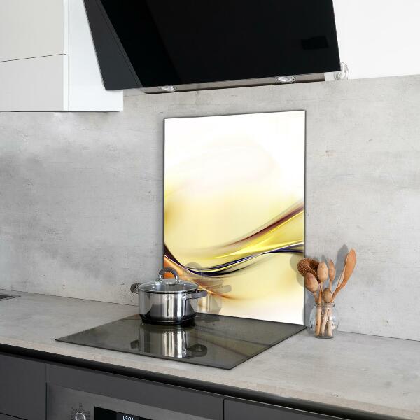 Crédence cuisine en verre Abstraction des vagues d'énergie