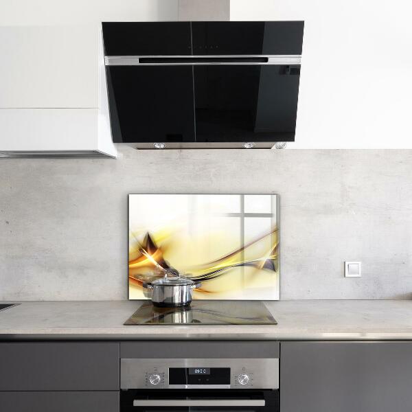 Crédence cuisine en verre Abstraction des vagues d'énergie