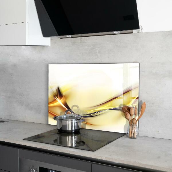 Crédence cuisine en verre Abstraction des vagues d'énergie