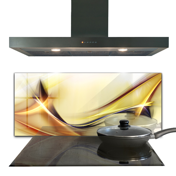 Crédence cuisine en verre Abstraction des vagues d'énergie