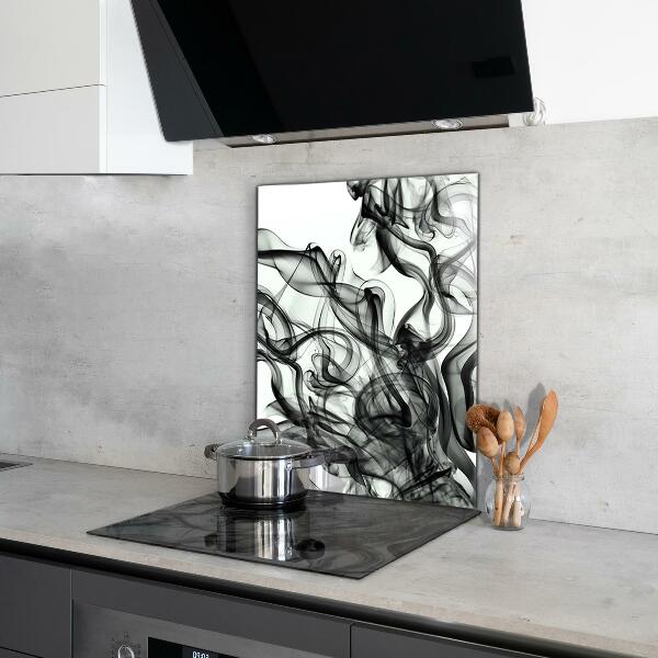 Crédence cuisine en verre Rubans d'abstraction de fumée
