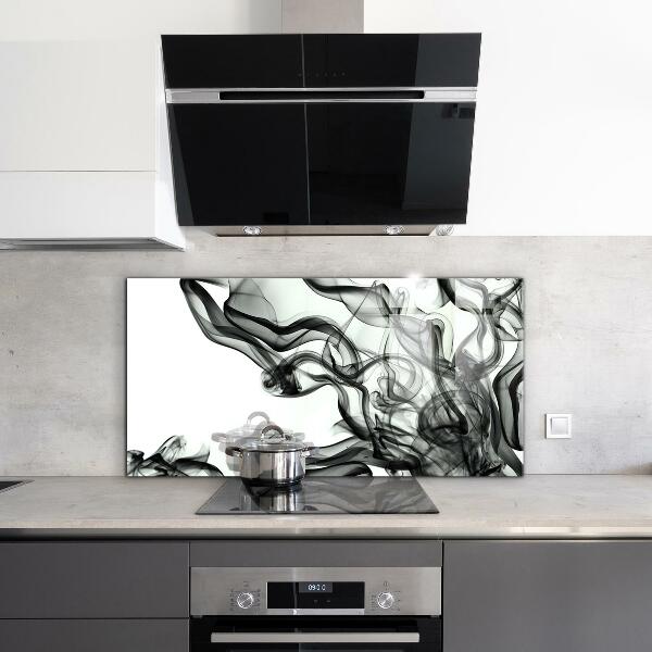 Crédence cuisine en verre Rubans d'abstraction de fumée
