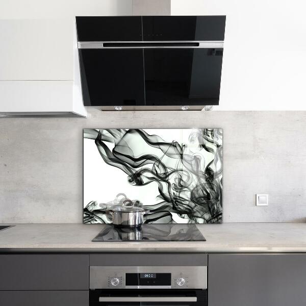 Crédence cuisine en verre Rubans d'abstraction de fumée