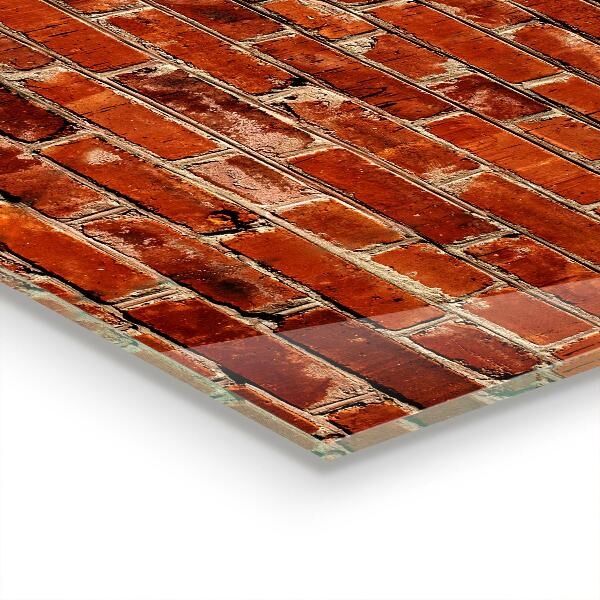 Crédence en verre Mur de briques naturelles