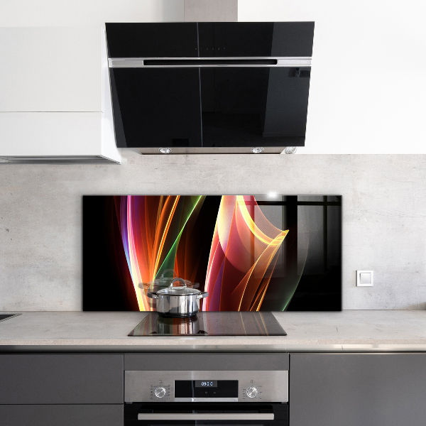 Crédence cuisine en verre Abstraction des vagues d'énergie