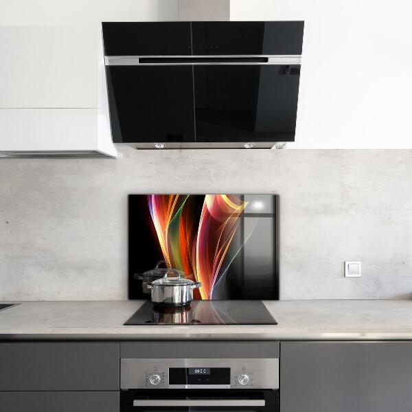 Crédence cuisine en verre Abstraction des vagues d'énergie