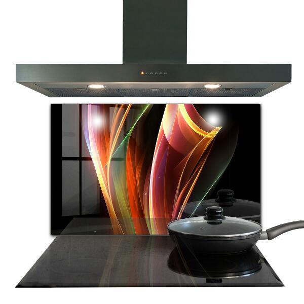 Crédence cuisine en verre Abstraction des vagues d'énergie