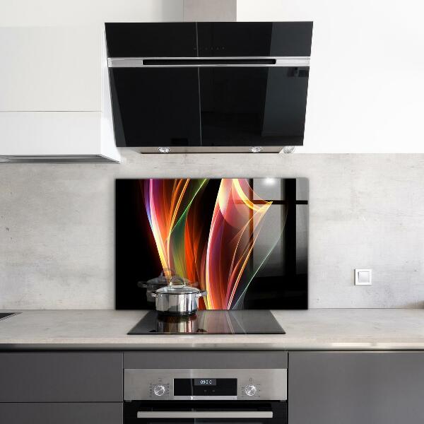 Crédence cuisine en verre Abstraction des vagues d'énergie