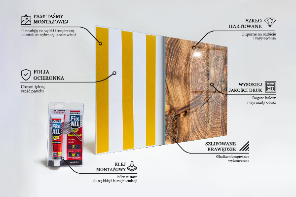Crédence en verre Texture du tronc