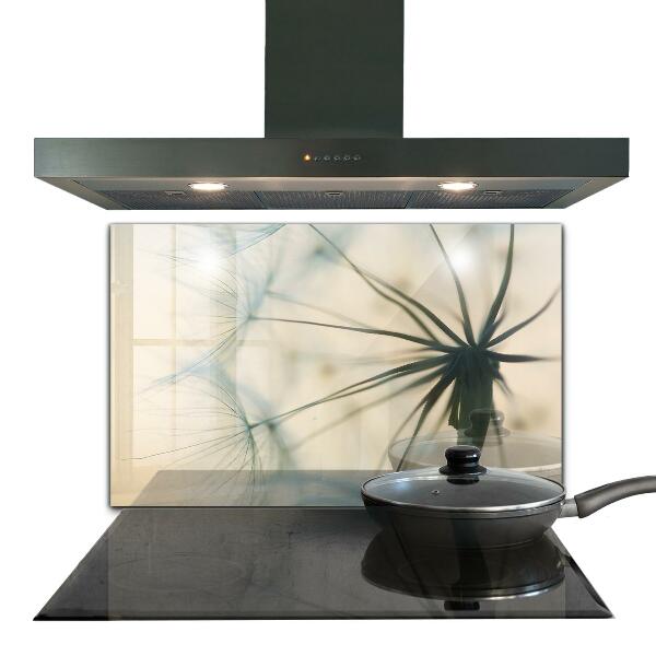 Verre pour crédence Beau pissenlit délicat